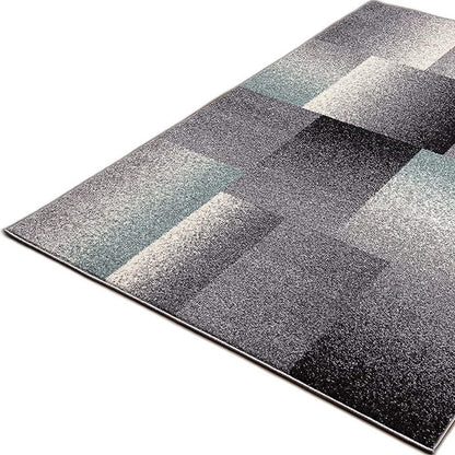 8' X 11' Gray Modern Geometric Area Rug