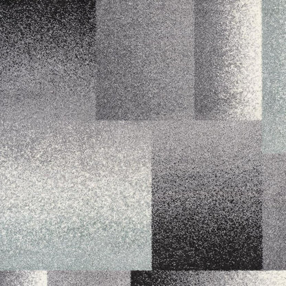 8' X 11' Gray Modern Geometric Area Rug