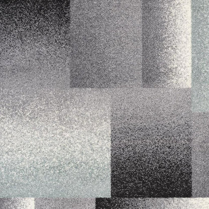 8' X 11' Gray Modern Geometric Area Rug