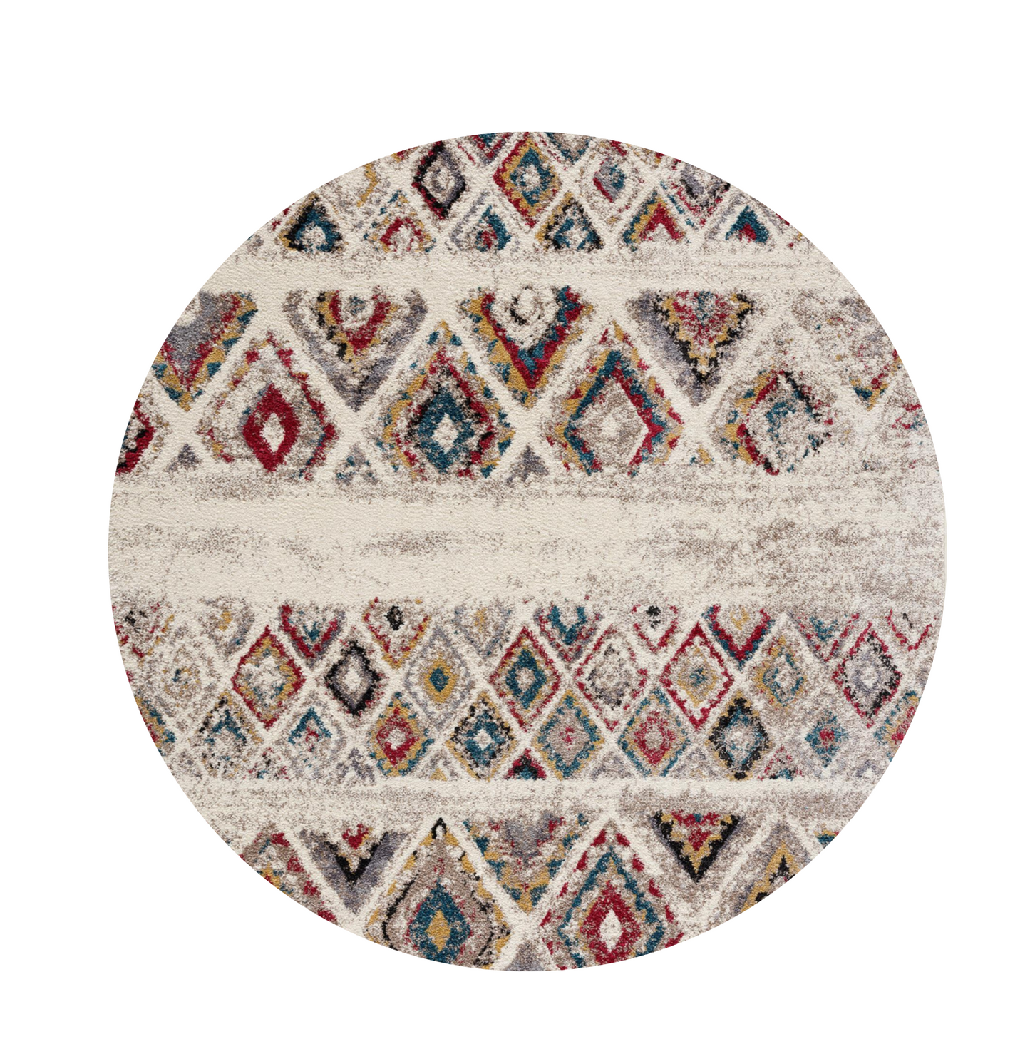 4' X 6' Cream Southwestern Area Rug