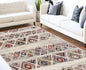 4' X 6' Cream Southwestern Area Rug