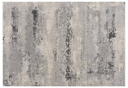 4' X 6' Gray Modern Abstract Area Rug