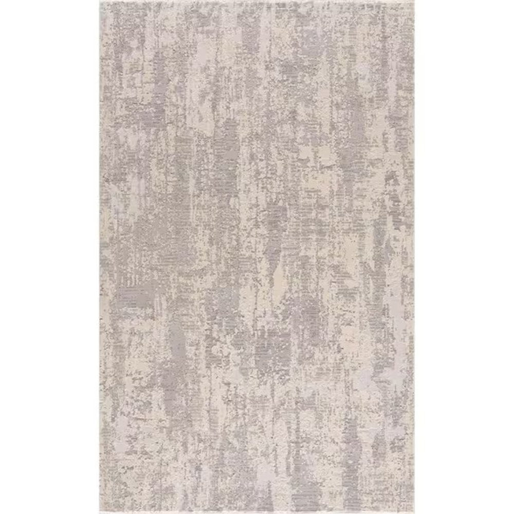 3' X 5' Gray Abstract Dhurrie Area Rug
