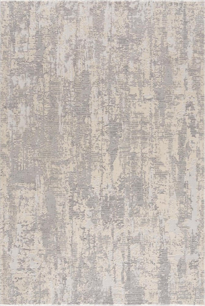 3' X 5' Gray Abstract Dhurrie Area Rug