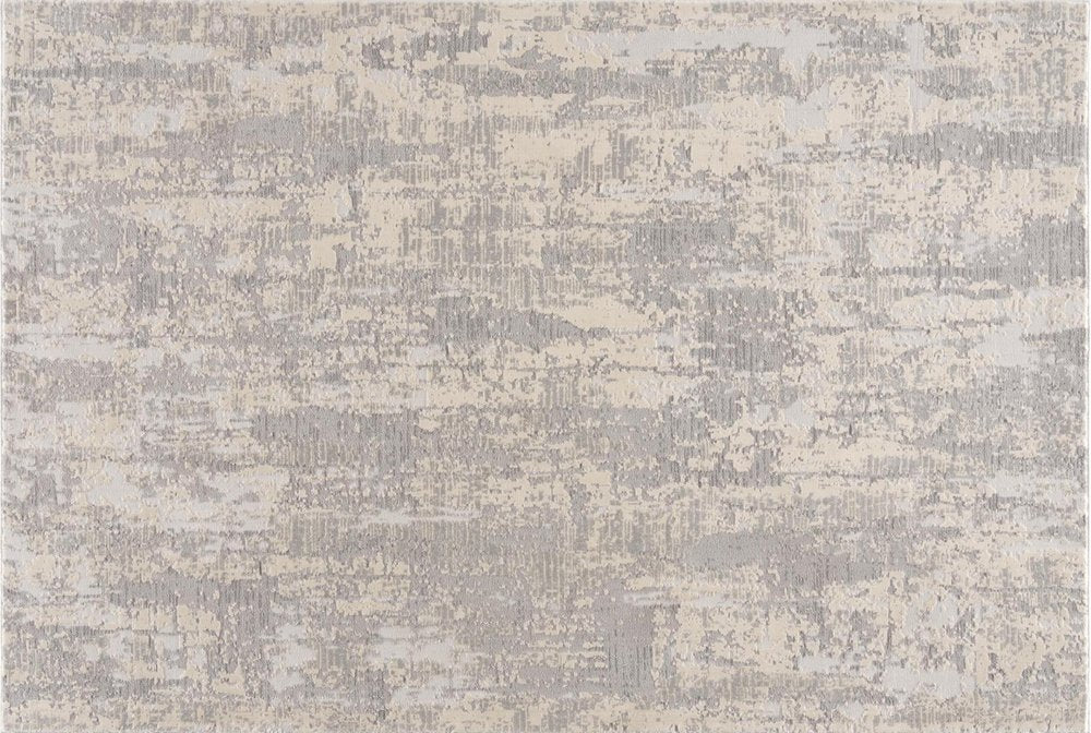 5' X 8' Grey Abstract Area Rug