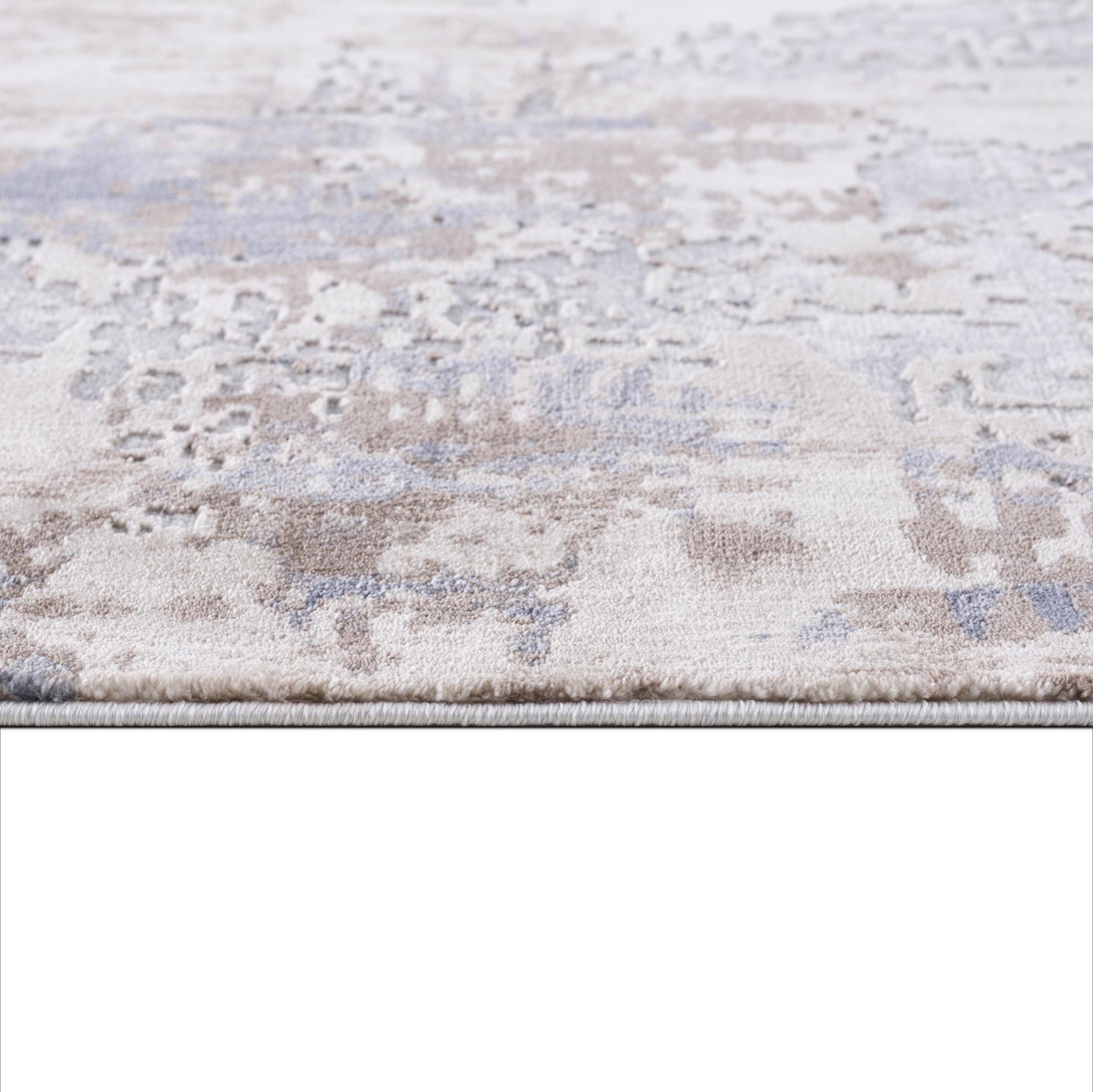 3' X 5' Beige Abstract Dhurrie Area Rug