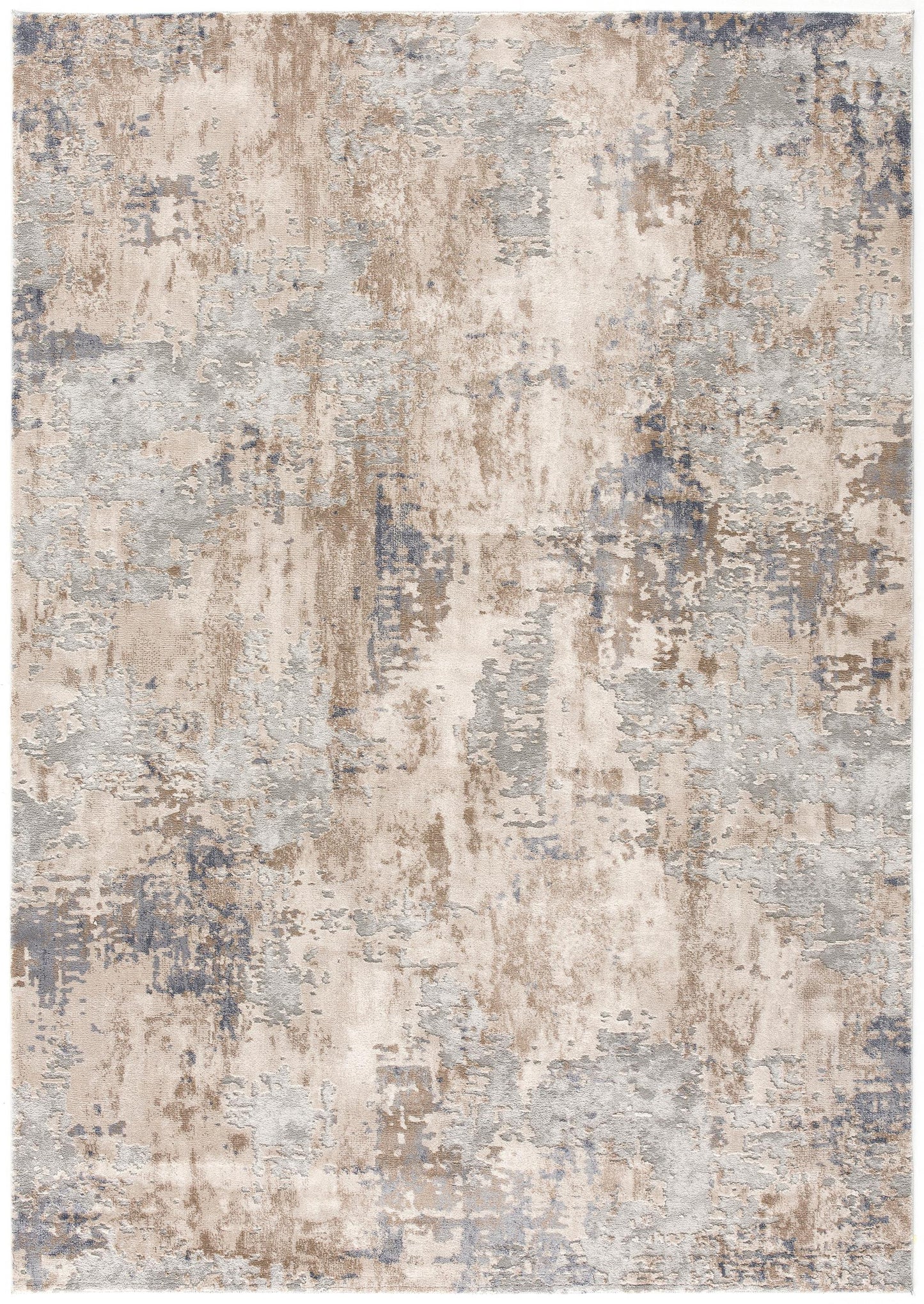 3' X 5' Beige Abstract Dhurrie Area Rug