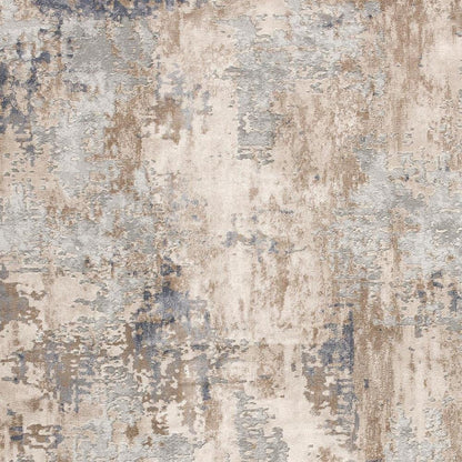3' X 5' Beige Abstract Dhurrie Area Rug