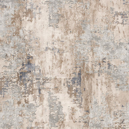 3' X 5' Beige Abstract Dhurrie Area Rug