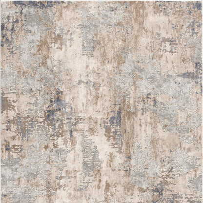 3' X 5' Beige Abstract Dhurrie Area Rug