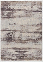 5' X 7' Violet Abstract Dhurrie Area Rug