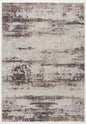 5' X 7' Violet Abstract Dhurrie Area Rug