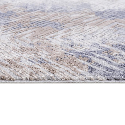 3' X 5' Beige Abstract Printed Area Rug