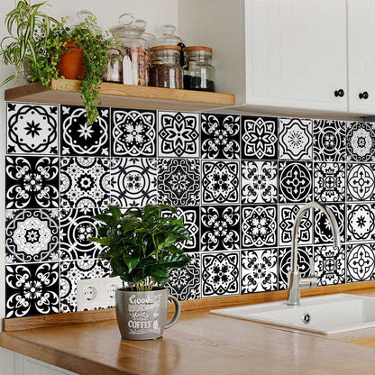 6" X 6" The Night Sky Mosaic Peel And Stick Removable Tiles