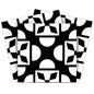 8" X 8" Black And White Coli Peel And Stick Tiles