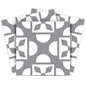 4" X 4" Light Gray And White Coli Peel And Stick Tiles