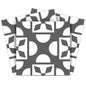 4" X 4" Dark Gray And White Coli Peel And Stick Tiles