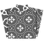 8" X 8" Gray And White Mosaic Peel And Stick Removable Tiles