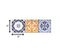 4" X 4" Yellow White And Blues Peel And Stick Removable Tiles