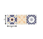 4" X 4" Yellow White And Blues Peel And Stick Removable Tiles