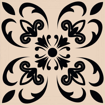 7" x 7" Cream Peel And Stick Removable Tiles