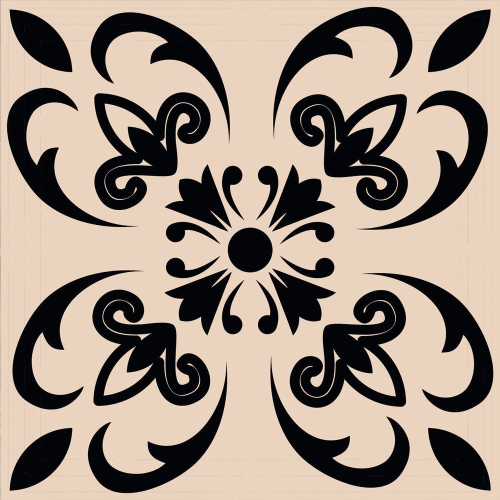 7" x 7" Cream Peel And Stick Removable Tiles