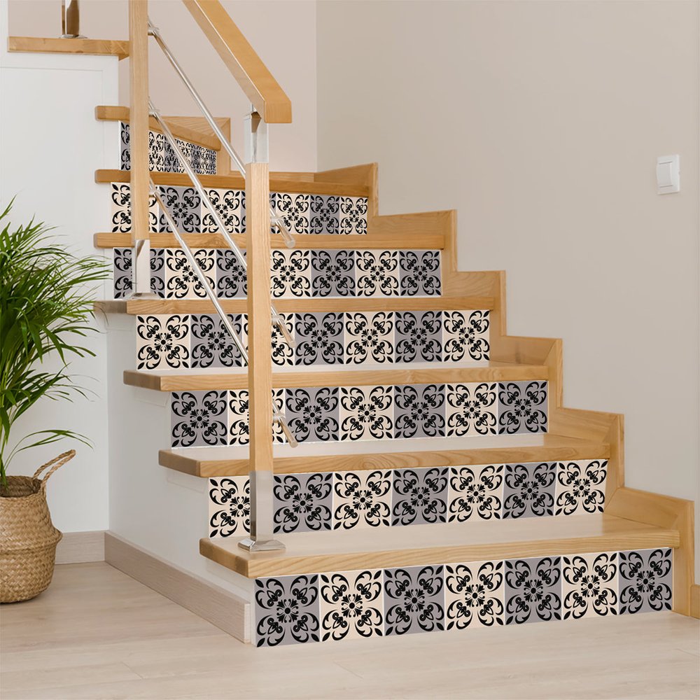 8" x 8" Light Gray Vinyl Peel And Stick Removable Tiles