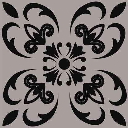 8" x 8" Light Gray Vinyl Peel And Stick Removable Tiles