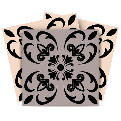 8" x 8" Light Gray Vinyl Peel And Stick Removable Tiles