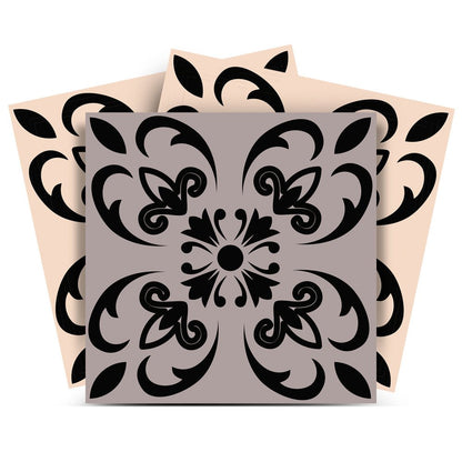 8" x 8" Light Gray Vinyl Peel And Stick Removable Tiles