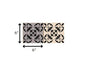 4" X 4" Light Grey And Cream Orchid Peel And Stick Removable Tiles