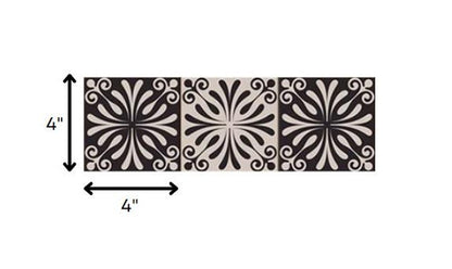 7" x 7" Cinnamon Vinyl Peel And Stick Removable Tiles