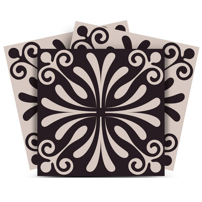 7" x 7" Cinnamon Vinyl Peel And Stick Removable Tiles