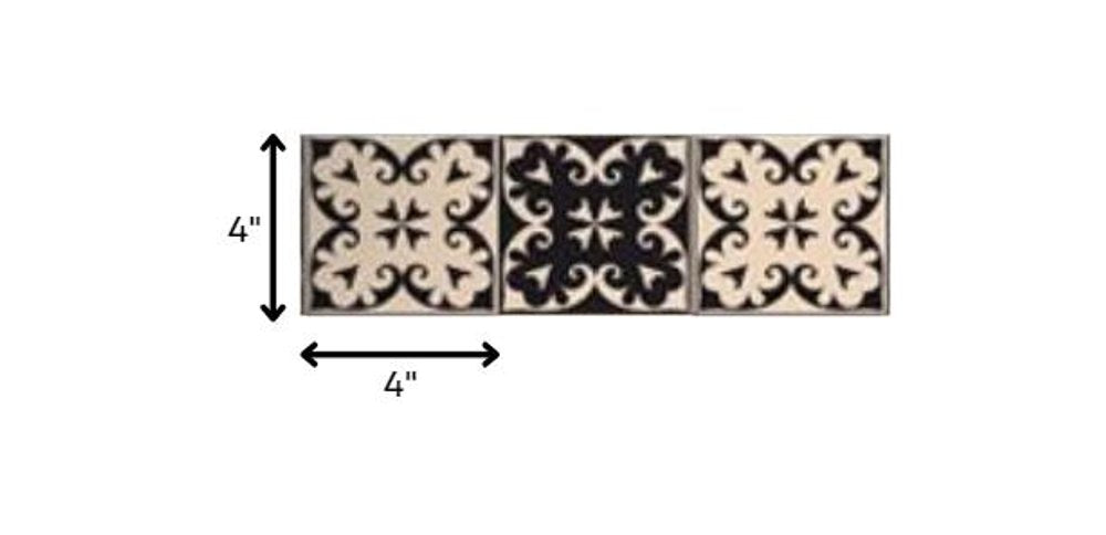 7" x 7" Cream Peel And Stick Removable Tiles