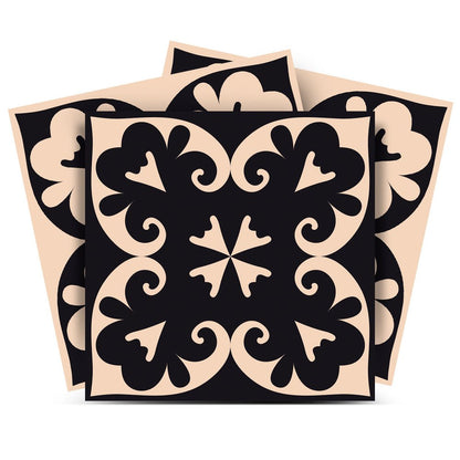 7" x 7" Cream Peel And Stick Removable Tiles