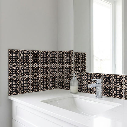 7" x 7" Cream Peel And Stick Removable Tiles