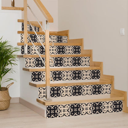 7" x 7" Cream Peel And Stick Removable Tiles