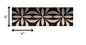 4" X 4" Intertwined Black And Cream Peel And Stick Removable Tiles