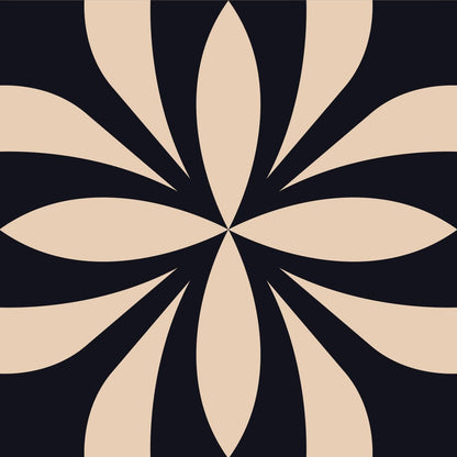7" x 7" Cream Vinyl Peel And Stick Removable Tiles