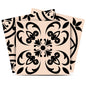 4" x 4" Cream Vinyl Peel And Stick Removable Tiles