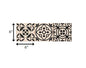 4" X 4" Cream And Black Mosaic Peel And Stick Removable Tiles