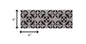 4" X 4" Black And White Orchid Peel And Stick Removable Tiles