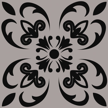 7" x 7" Dark Gray Peel And Stick Removable Tiles