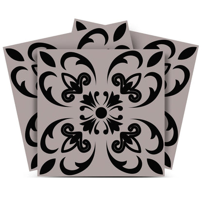 7" x 7" Dark Gray Peel And Stick Removable Tiles