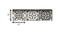 4" X 4" Charcoal And White Mosaic Peel And Stick Removable Tiles