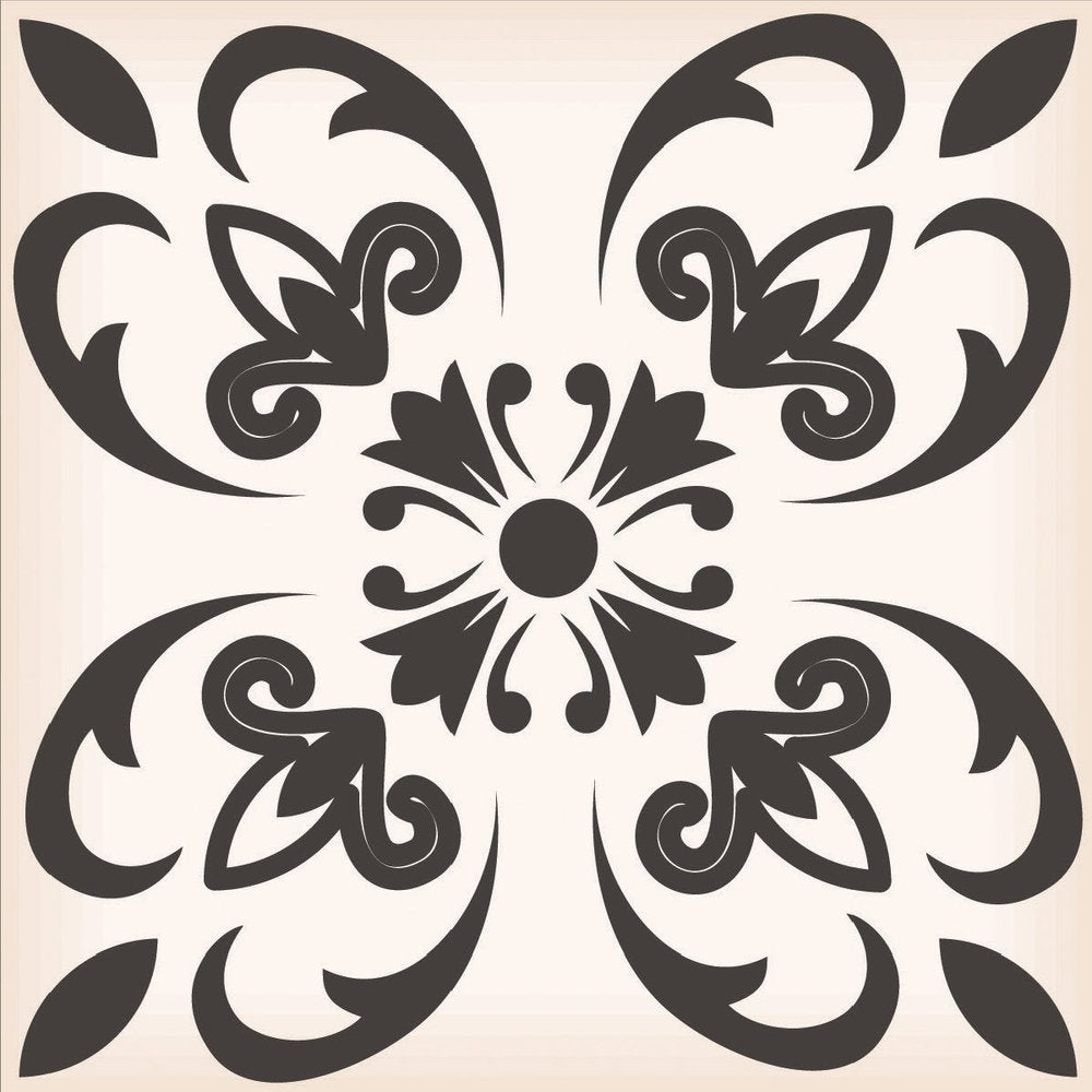 8" x 8" Brown And White Vinyl Peel And Stick Removable Tiles