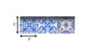 4" X 4" Dark And Light Blue Mosaic Peel And Stick Removable Tiles