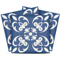 4" X 4" Wedgwood Blue And White Peel And Stick Removable Tiles