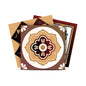7" x 7" Brown And White Peel And Stick Removable Tiles