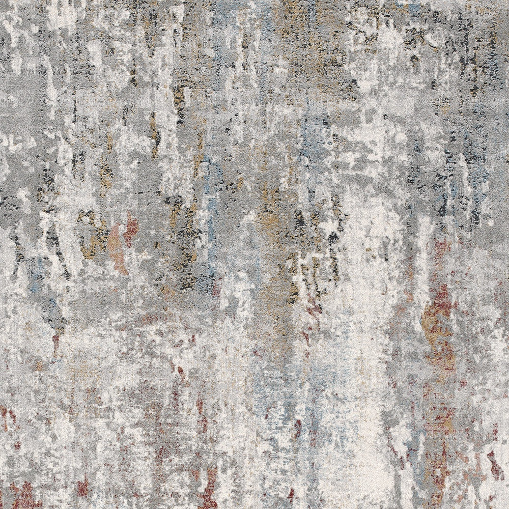 4' X 6' Gray Abstract Pattern Area Rug